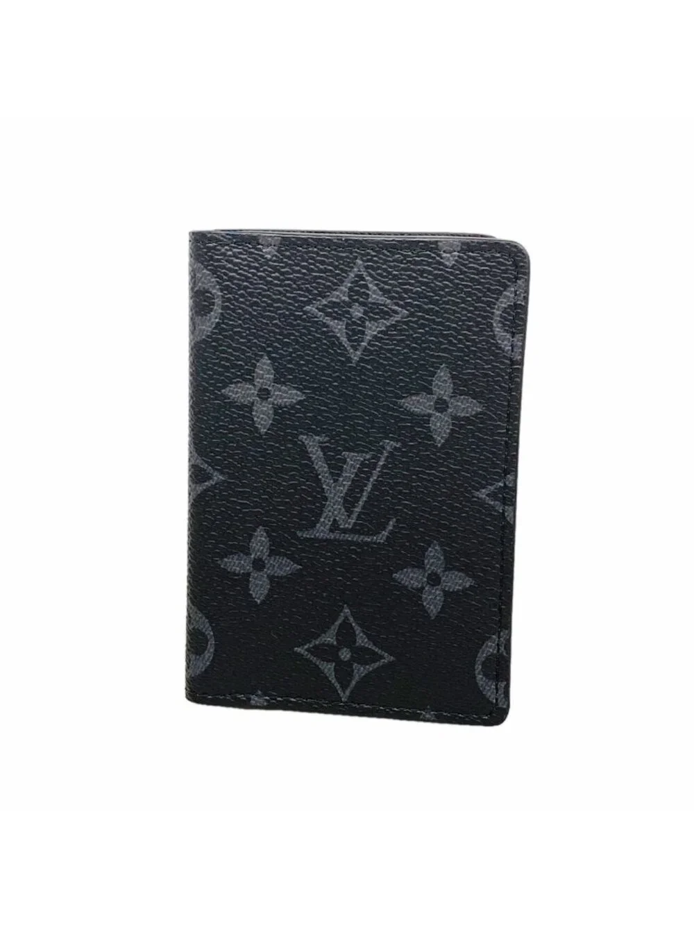 Louis Vuitton Card Case Monogram Eclipse Pocket Organizer Black